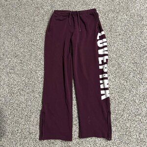 Victoria's Secret Women's Burgundy and Purple Joggers-tracksuits